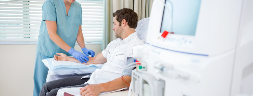Nurse Injecting Patient For Renal Dialysis Treatment | Remington Medical