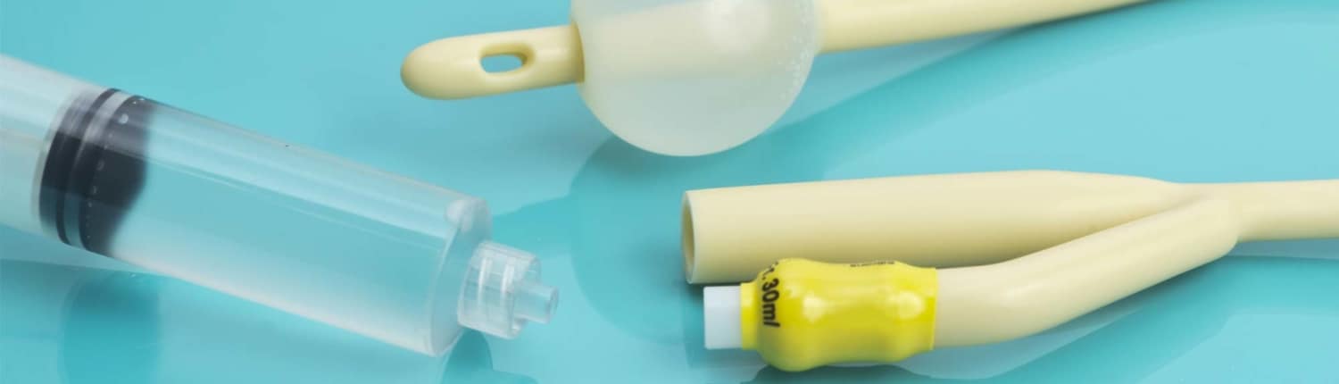 close up view of disposable medical devices